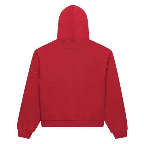 Sp5der Angel Number Zip Hoodie Merlot