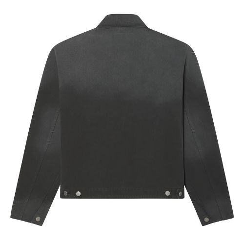 Sp5der Distressed Logo Work Jacket Onyx