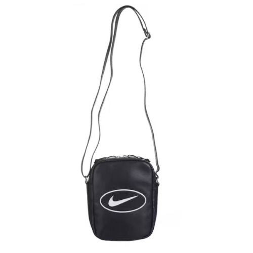Supreme Nike Leather Shoulder Bag Black