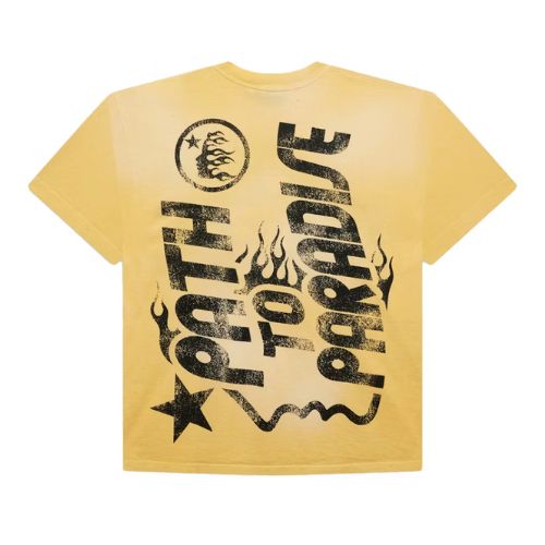 Hellstar Jesus T-Shirt Yellow