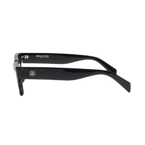 Stüssy Vincent Sunglasses Black/Green Lens