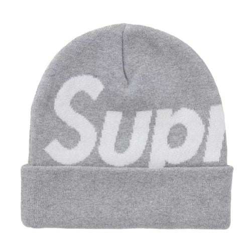 Supreme Big Logo Beanie Grey