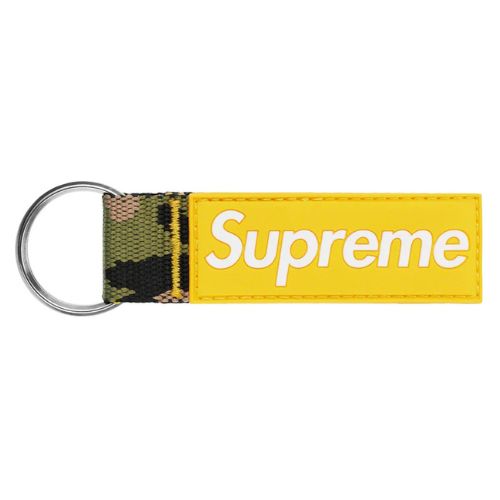 Supreme Webbing Keychain Yellow