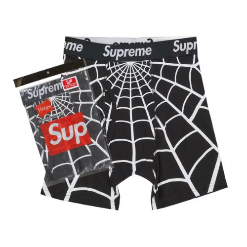 Supreme Hanes Spider-Man Boxer Pack of 2 Black