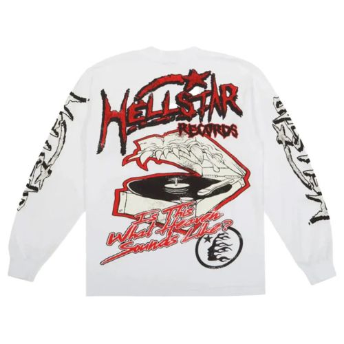 Hellstar Records Long Sleeve White – Bandeja de Plata