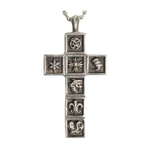 Chrome Hearts Multi Logo Cross Pendant
