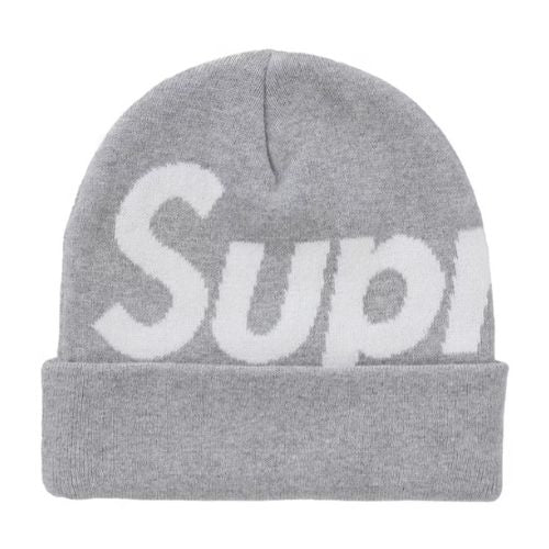 Supreme Big Logo Beanie (FW24) Ash Grey