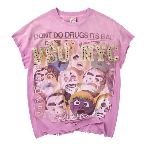 Vale Forever No Drugs Tank Pink 