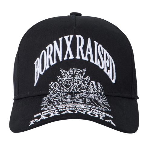 Born x Raised Paranoia Crest Snapback Black