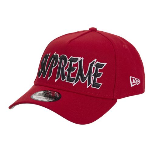 Supreme Sharp Spellout Adjustable New Era Red Hat