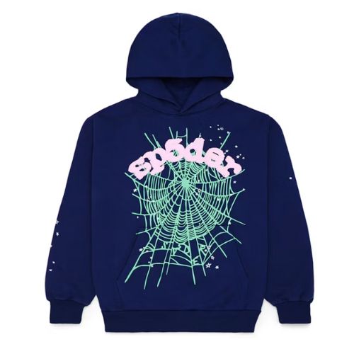 Sp5der OG Web Hoodie Navy