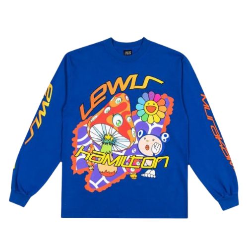 Takashi Murakami +44 Psychedelic Race L/S T-Shirt Blue