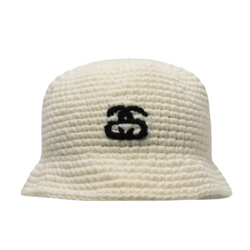 Stüssy SS Link Knit Bucket Hat Bone