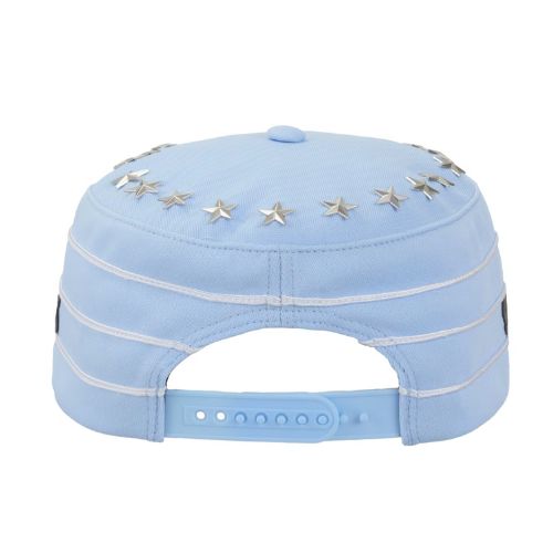 Supreme Stars Studded Pillbox Hat Light Blue