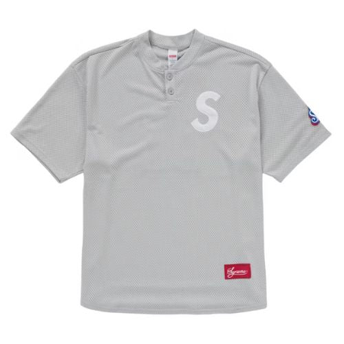 Supreme S Logo Jersey Grey