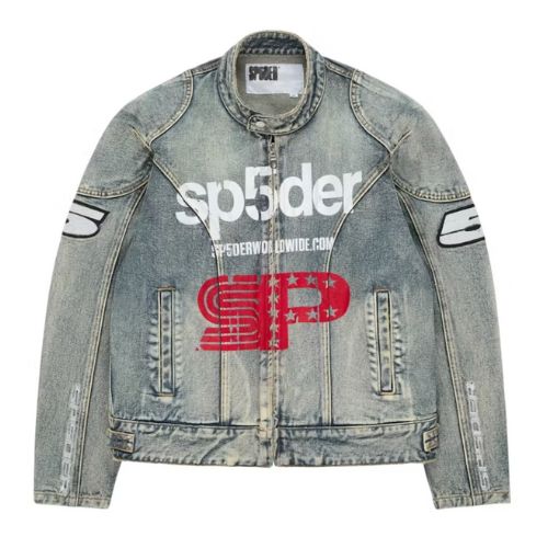 Sp5der Indigo Racer Jacket Denim
