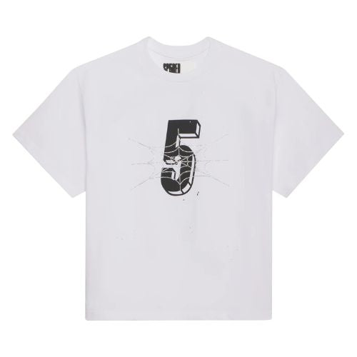 Sp5der 5 Spider Web Tee Rhinestone White
