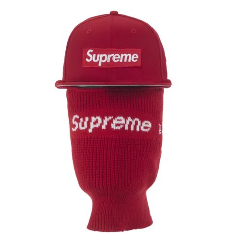 Supreme Box Logo New Era Balaclava Red