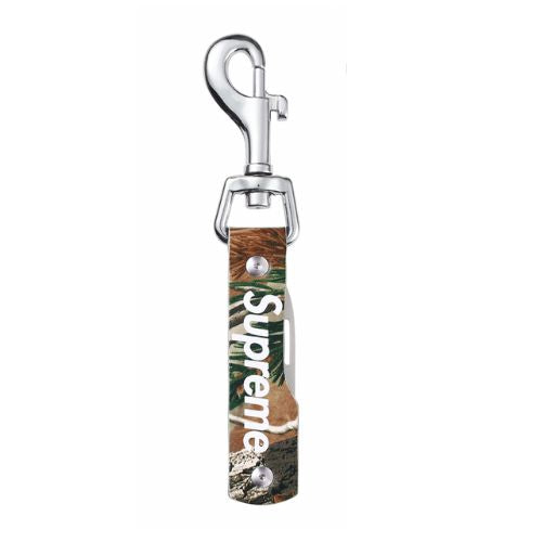 Supreme Leather Clip Knife Camo
