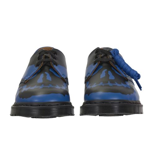 Dr. Martens 1461 3-Eye Shoe Supreme Skull Blue Black