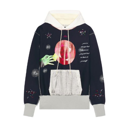 ABC Patchwork Hoodie Multicolor