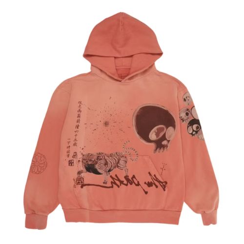 Travis Scott Cactus Jack x Takashi Murakami The Path Hoodie Orange