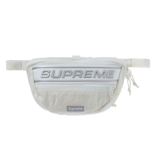 Supreme Logo Waist Bag White