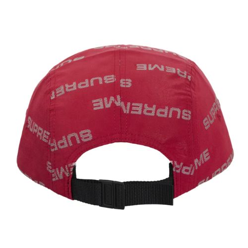 Supreme Reflective Jacquard Camp Cap Red