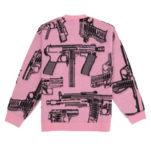 Supreme Guns Sweater Pink