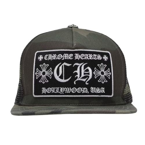 Chrome Hearts CH Hollywood Trucker Hat Camo