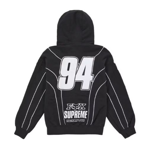 Supreme Fox Racing Zip Up Hooded Black
