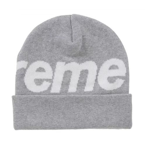 Supreme Big Logo Beanie (FW24) Ash Grey