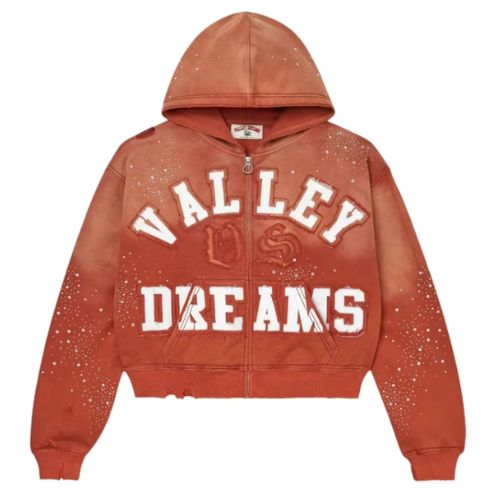 Vale Forever Classico Zip Up Hoodie Orange