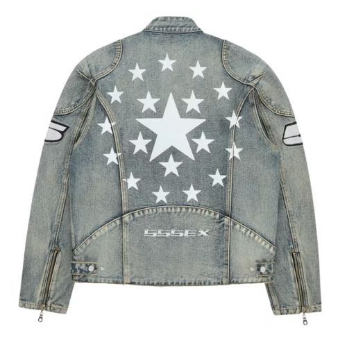 Sp5der Indigo Racer Jacket Denim