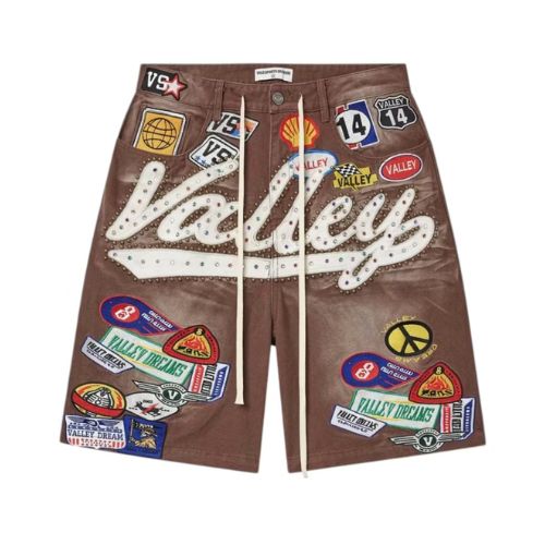 Vale Forever Brown 1980's Jorts Red/Wash
