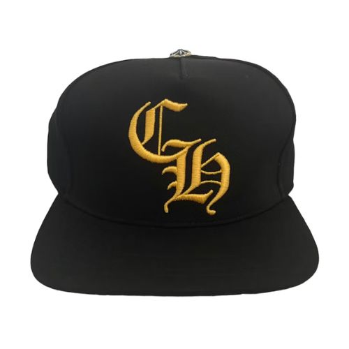 Chrome Hearts CH Baseball Cap in Black/Yellow