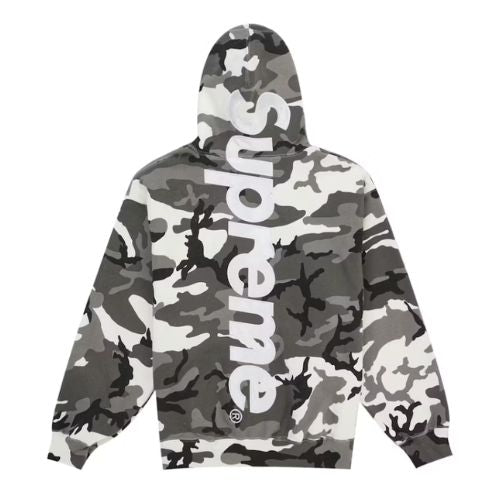 Supreme Satin Hooded Sweatshirt Snow Camo