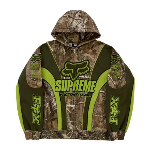 Supreme Fox Racing Zip Up Hooded Realtree Hardwoods Camo