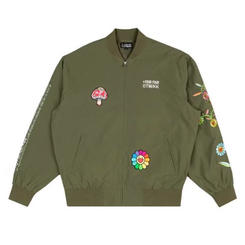 Takashi Murakami +44 Metamorphosis Bomber Jacket Olive