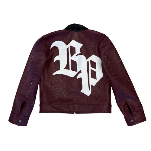 bandeja de plata chamarra pitón vino