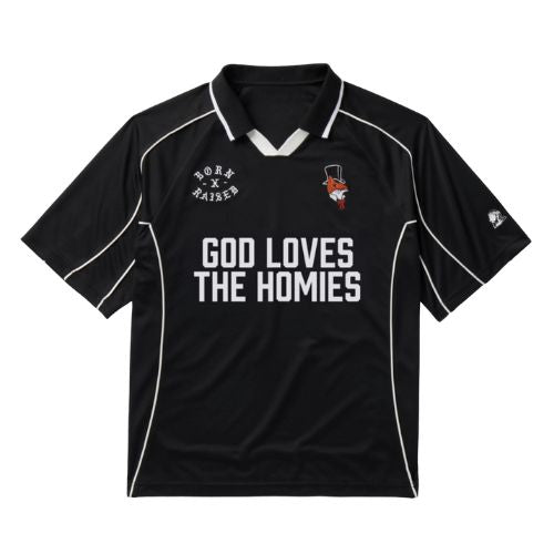 Born x Raised God Loves The Homies Jersey Black