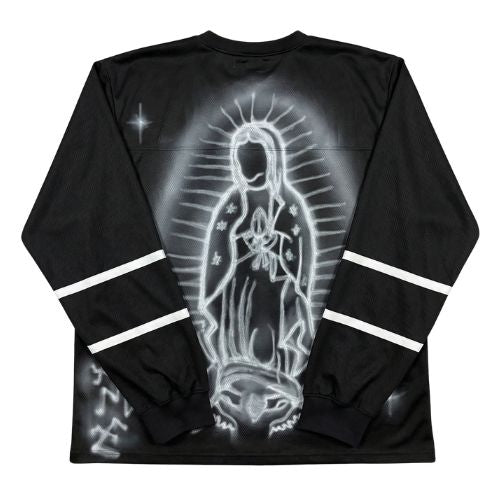 bandeja de plata jersey negro ft. mango