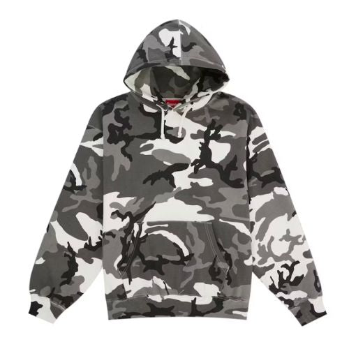 Supreme Satin Hooded Sweatshirt Snow Camo