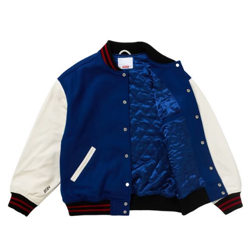 Supreme Wave Varsity Jacket Blue – Bandeja de Plata
