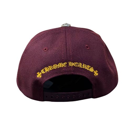 Chrome Hearts CH Patch Baseball Hat Maroon/Gold