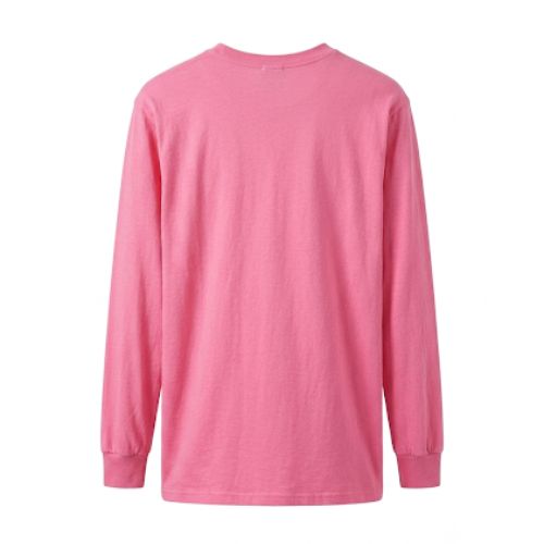 bandeja de plata playera manga larga logo rosa