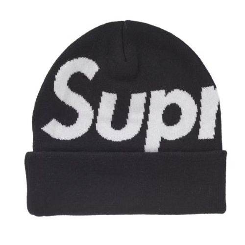 Supreme Big Logo Beanie (FW24) Black