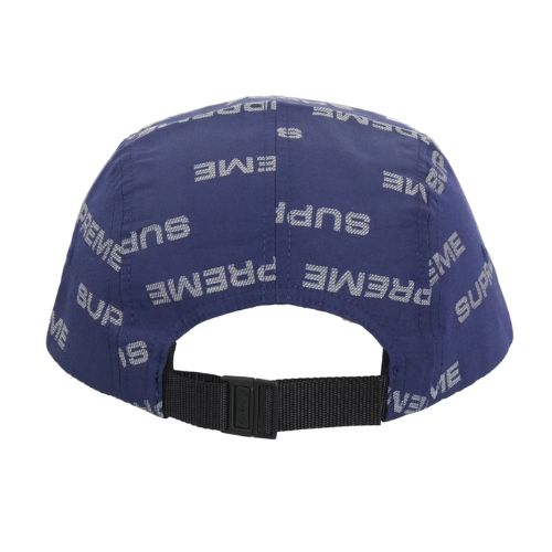 Supreme Reflective Jacquard Camp Cap Blue
