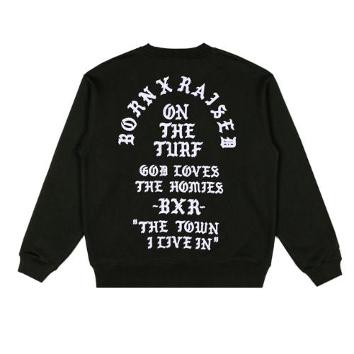 Born x Raised The Town Felt Letter Crewneck