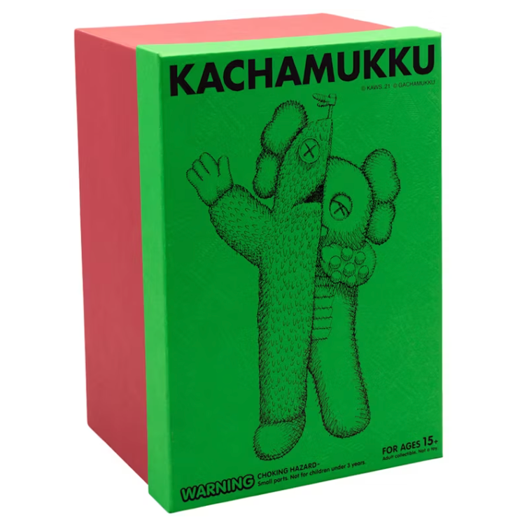 Kaws KACHAMUKKU Vinyl Figure Green/Red